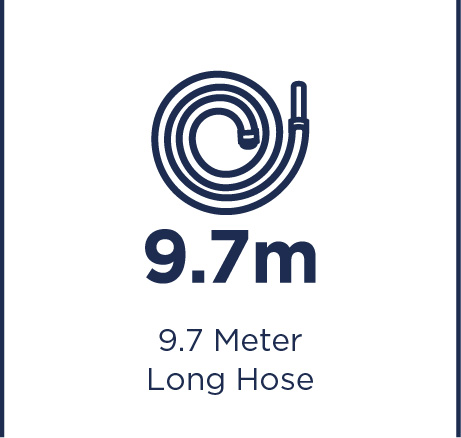 9.7 meter long hose